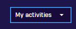 My activities dropdown